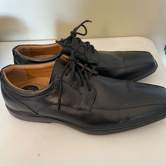 Croft & Barrow Mens Sz 11 M Black Leather Oxford Core Technology Loafers shoes - Picture 3 of 7